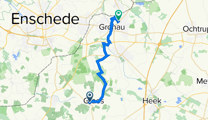 Nach Kiefer 17,3 km