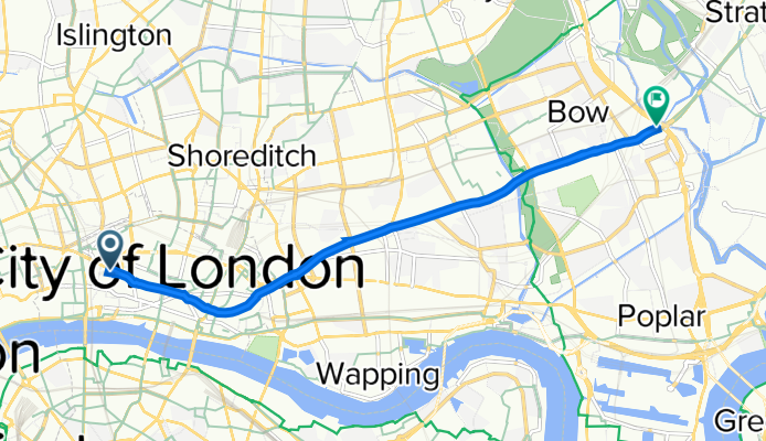 От Warwick Lane 4 до Payne Road 4