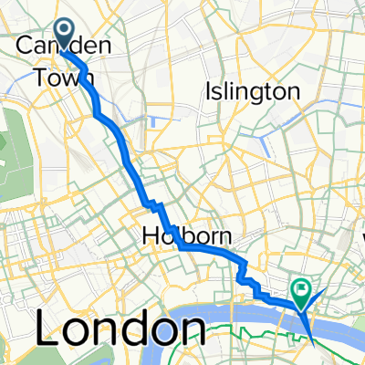 116 St Pancras Way, London to 1 Angel Lane, London