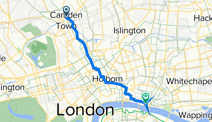 116 St Pancras Way, London to 1 Angel Lane, London