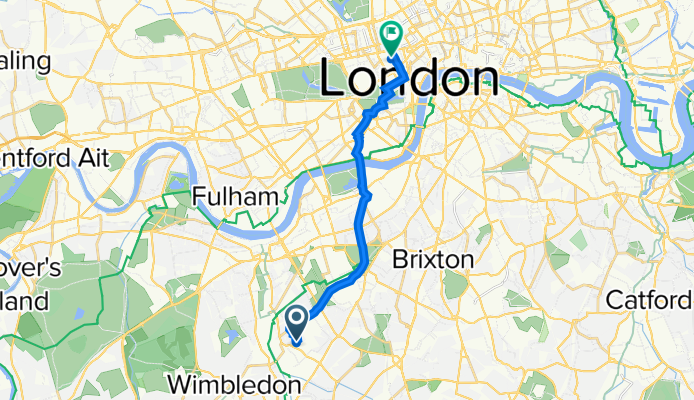 107 Strathdon Dr, London to 25 Broadwick St, London