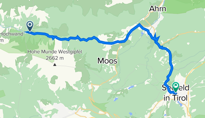 Gaistalalm, Leutasch nach Klosterstraße 43, Seefeld in Tirol