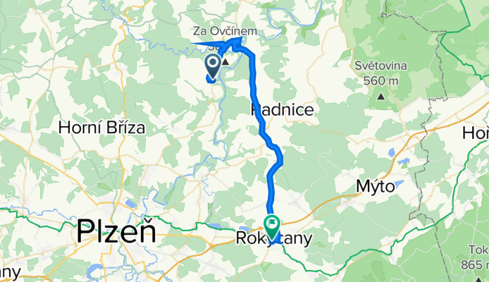 Do Rokycan na vlak