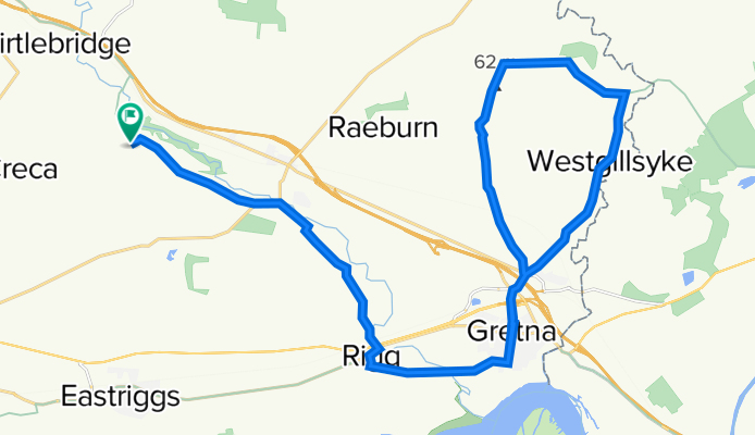 route from home 21 miles
