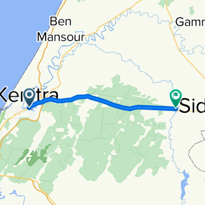 De 7CCQ+3V4, Kénitra à Route sans nom, Sidi Slimane