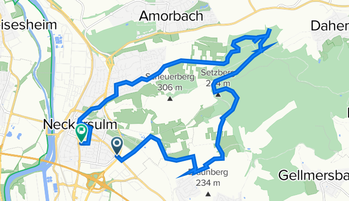 Binswanger Straße 146, Neckarsulm nach Lerchenstraße 8, Neckarsulm