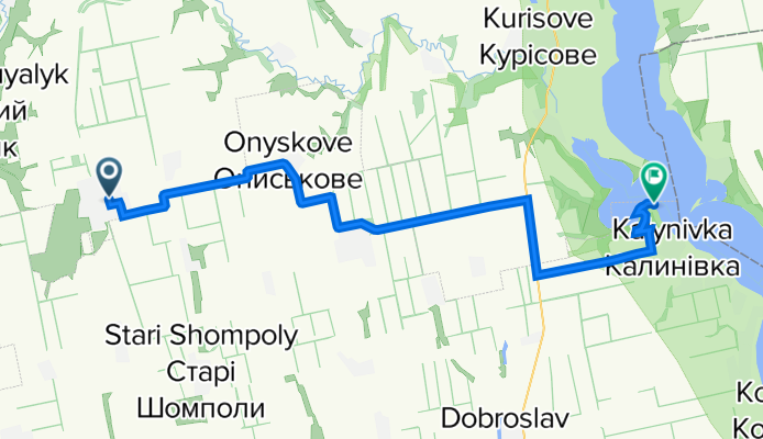 От вул. Покровська, Петрівка до Лиманский район