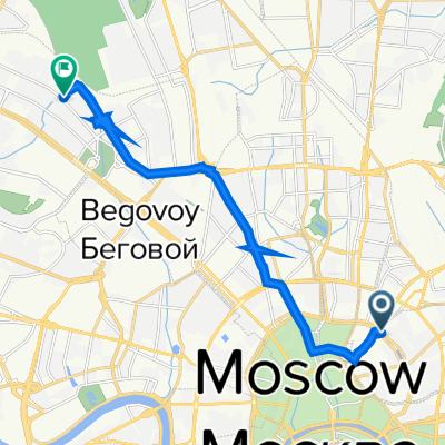 Чистопрудный бульвар, 2 с1, Москва до Планетная улица, 30, Москва