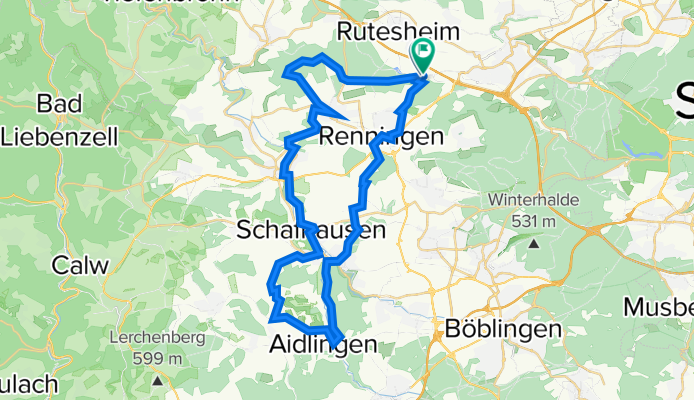 Warmbronner Weg 2/1, Leonberg nach Rutesheim, Leonberg