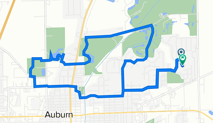 1101 Hideaway Dr, Auburn to 2103 Carmer Run, Auburn