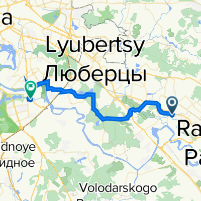 От улица Келдыша 5 корпус 1, Жуковский до улица Мусы Джалиля 9к6, Москва