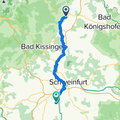 Spörleinstraße 16, Bad Neustadt an der Saale nach Obere Straße 2, Waigolshausen