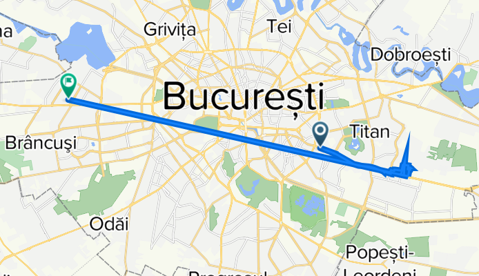 Dristorului, BucureČti to Strada CerniČoara 21, BucureČti