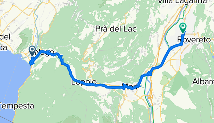 Strada Piccola 21, Nago-Torbole nach Piazzale Paolo Orsi 8, Rovereto