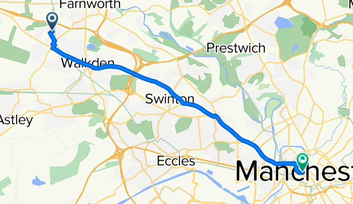 15 Moorland Dr, Manchester do 5 Hardman St, Manchester