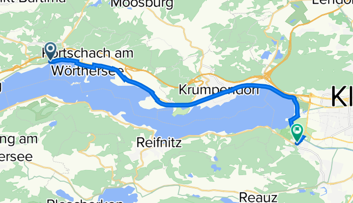 Töschling 86 nach Wörthersee-Südufer-Straße 55, Klagenfurt am Wörthersee