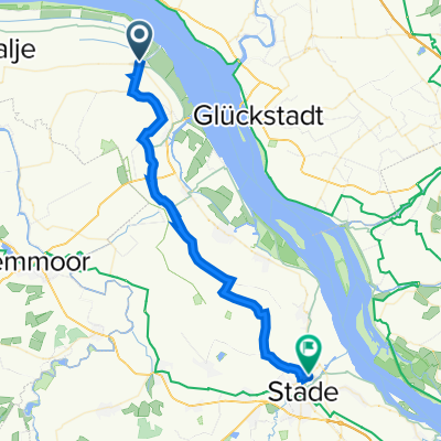 Kirchhofstraße 7, Freiburg (Elbe) nach In der Hörne 86a, Stade