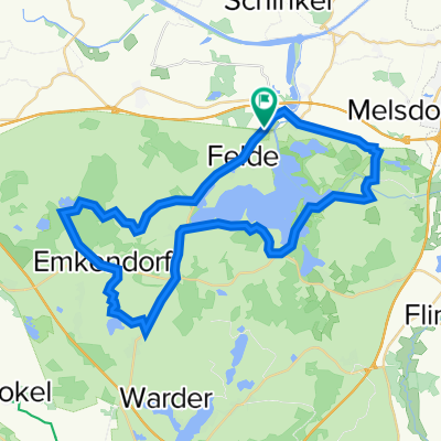 Round Westensee von Felde aus 40 km
