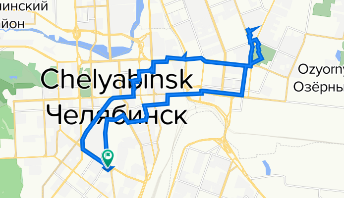 1-я Окружная улица, 5, Челябинск до 1-я Окружная улица, 5, Челябинск