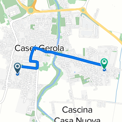 Da Via G. Matteotti 14, Casei Gerola a Via V. Bellini 4, Casei Gerola