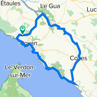 De Vaux-sur-Mer à Rue de la Roche 71, Vaux-sur-Mer