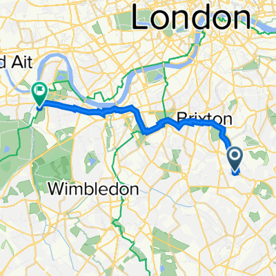 46 Hamilton Road, London to 12 Brookside Community Hall, Priory Lane, London