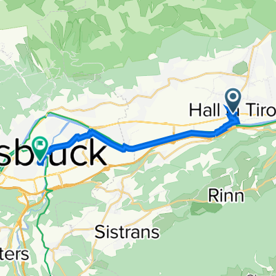Unterer Stadtplatz 7a, Hall in Tirol to Hauptfrachtenbahnhof 2b–2c, Innsbruck
