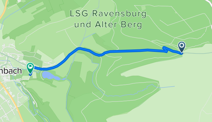 Eppinger-Linien-Weg, Zaberfeld nach Hinterm Schloß 1, Kürnbach