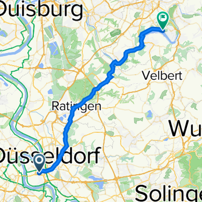 Max-Brandts-Straße 34, Düsseldorf nach Freiherr-vom-Stein-Straße 657, Essen