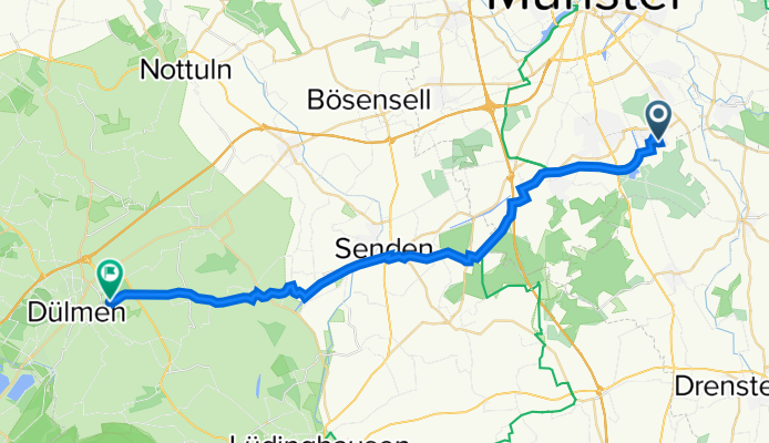 Emil-Nolde-Weg 32, Münster nach Hoher Heckenweg 5, Dülmen
