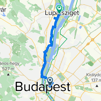 Káldy Gyula utca 2., Budapest to Duna sétány 21a., Budakalász
