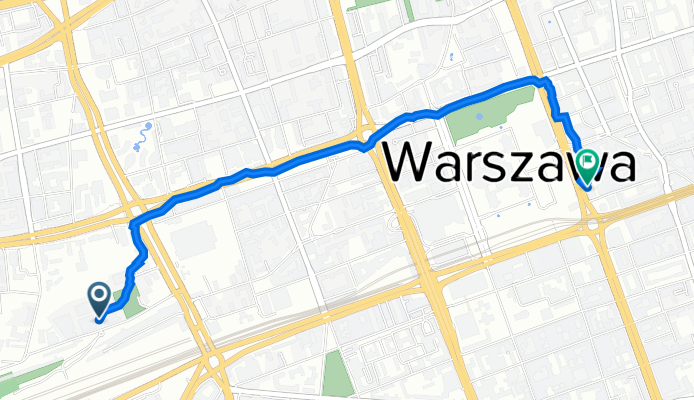 Kolejowa 45, Warszawa do Marszałkowska 104/122, Warszawa