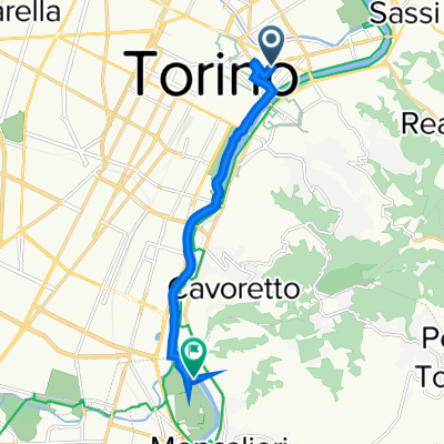 Via Michele Buniva 13F, Turin to Moncalieri