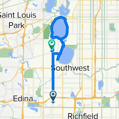 6345 Xerxes Ave S, Richfield to 3100 W 43rd St, Minneapolis