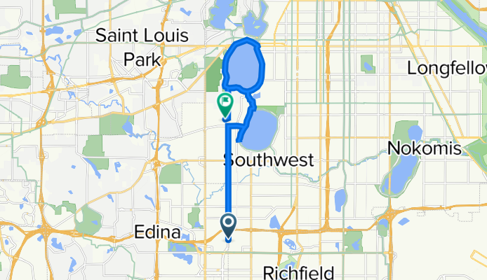 6345 Xerxes Ave S, Richfield to 3100 W 43rd St, Minneapolis