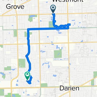 2 W 55th St, Downers Grove to 13 Tower Ct, Downers Grove