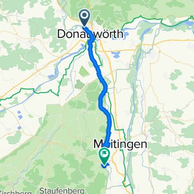 Albsteig (hw 1), Donauwörth nach Am Kirchberg 8, Biberbach