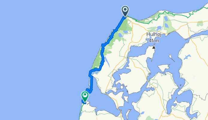 Dag 5: Hanstholm - Haboøre, Chr. Hansens Vej 2, Hanstholm to Stationsvej 3, Harboøre