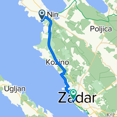 Bilotinjak III 6, Nin naar Narodni trg 1, Zadar