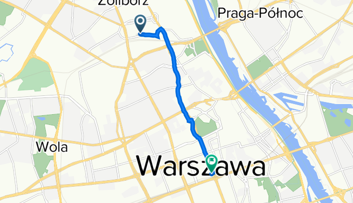 Generała Józefa Zajączka 19, Warszawa do Marszałkowska, Warszawa