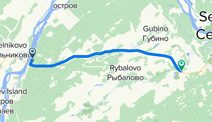 56.537° N 84.176° W до Шегарский тракт, 30А с1,