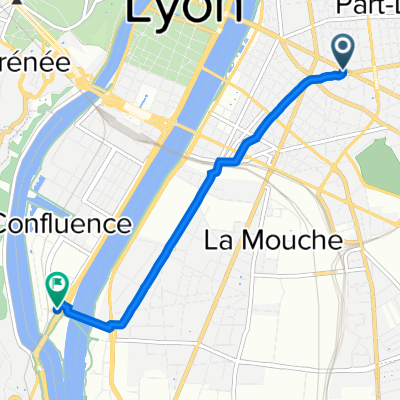 Cours Gambetta, Lyon à 188 Cours Charlemagne, Lyon