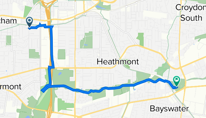 Forster Street 2, Mitcham to Mountain Highway 799, Bayswater