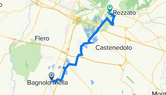 Da Via Bellavere 46, Bagnolo Mella a Via Giovanni Bormioli 30, Brescia