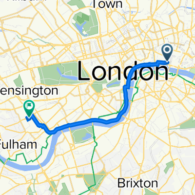 64 Queen Victoria St, London to 8-12 Rickett St, London