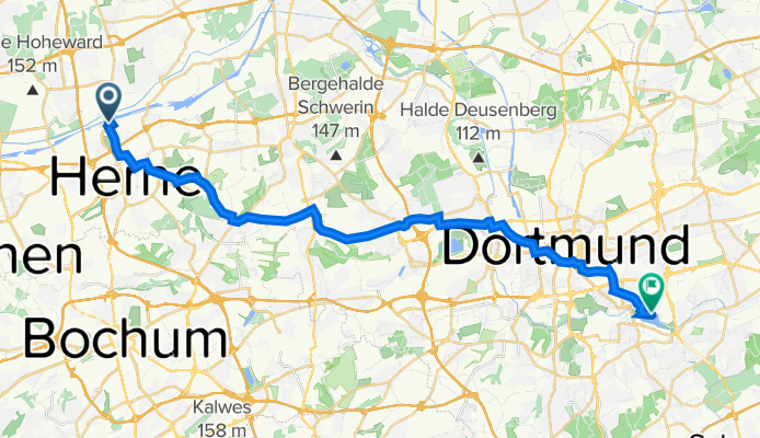 Bahnhofstraße 272 b, Herne nach An den Emscherauen 29, Dortmund