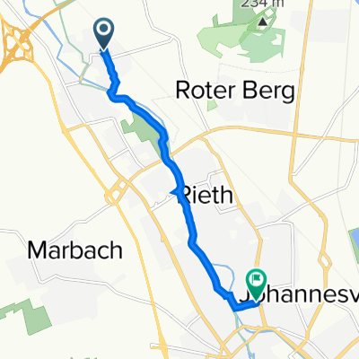 Kopernikusplatz 5A, Erfurt nach Storchmühlenweg 1, Erfurt