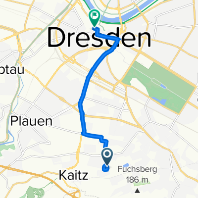 Münzmeisterstraße 31, Dresden nach Taschenberg 2, Dresden