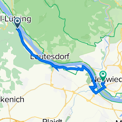 Koblenzer Straße 1, Andernach nach Langendorfer Straße 150, Neuwied