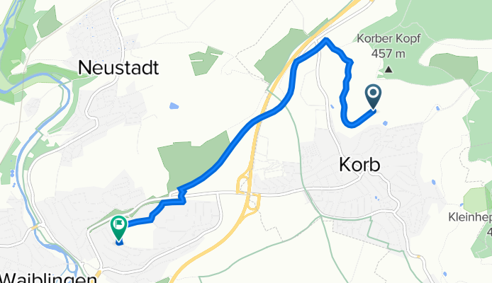 Korb nach Im Sämann 51, Waiblingen